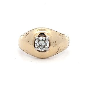 Mens 14K Diamond Estate Ring 078241