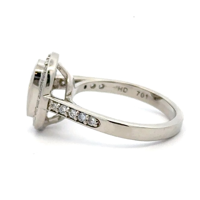 Diamond Gold Quartz Lady's Ring 701WG2 - Image 2