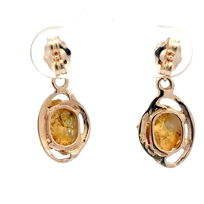 Gold Nugget Post Earrings EN805XSN/PD - Image 3