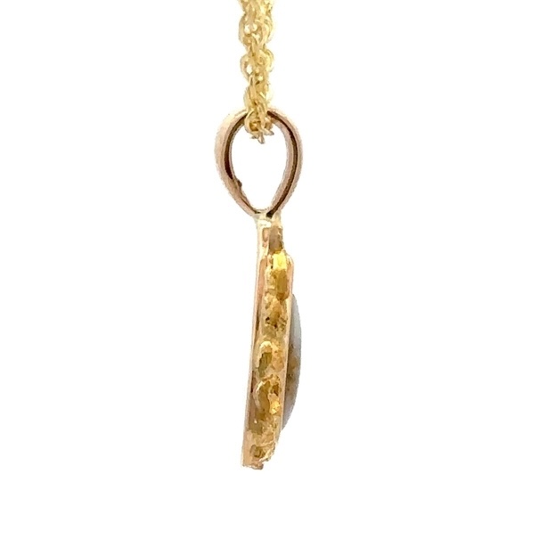 Gold Quartz & Gold Nugget Pendant PN395QX - Image 4