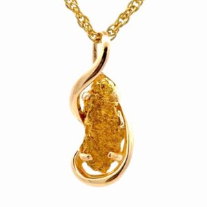 Single Gold Nugget Pendant PN784DN