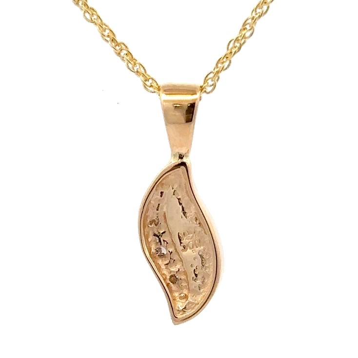 Gold Quartz & Diamond Lady's Pendant PN806DQX - Image 3