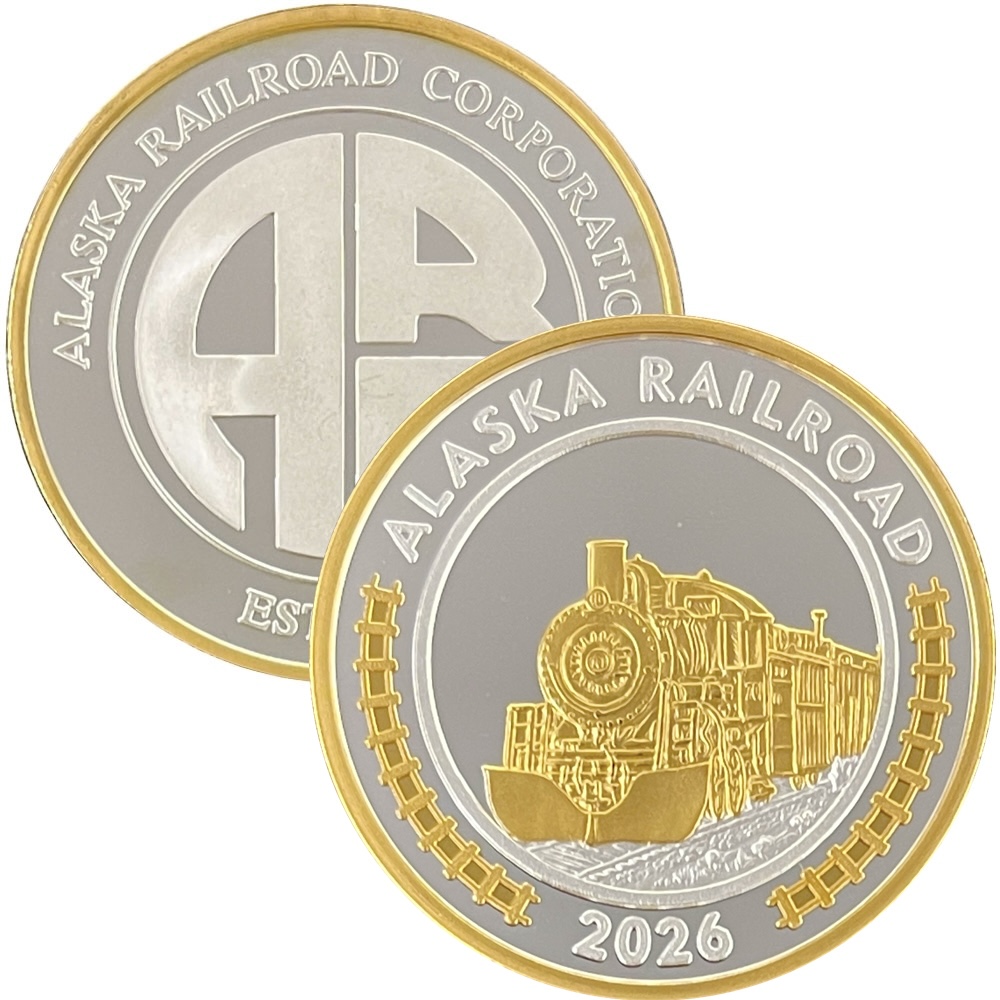 2026 Official Alaska Railroad Medallion - Image 2
