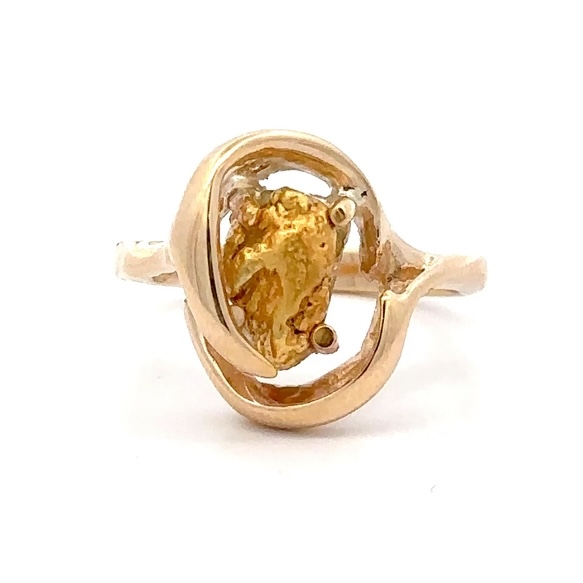 14K Single Nugget Lady's Ring RL1043N