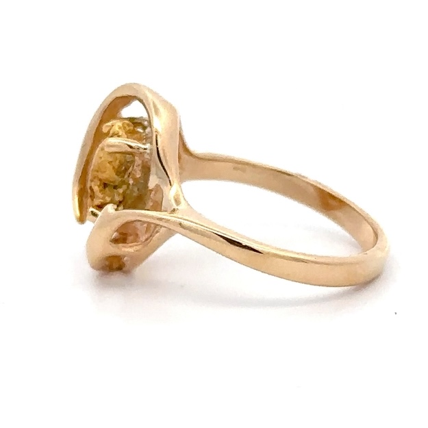 14K Single Nugget Lady's Ring RL1043N - Image 2