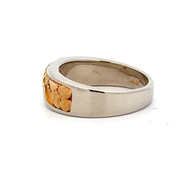 Lady's Gold Nugget & Diamond Ring RL610D10W - Image 2
