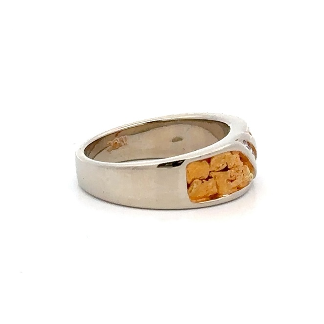 Lady's Gold Nugget & Diamond Ring RL610D10W - Image 3