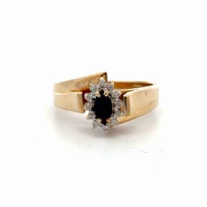 Lady's Sapphire & Diamond Estate Ring 073109
