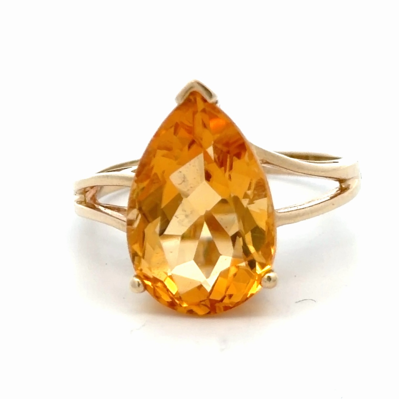 5.50ct Citrine 10K Gold Lady's Estate Ring 078199