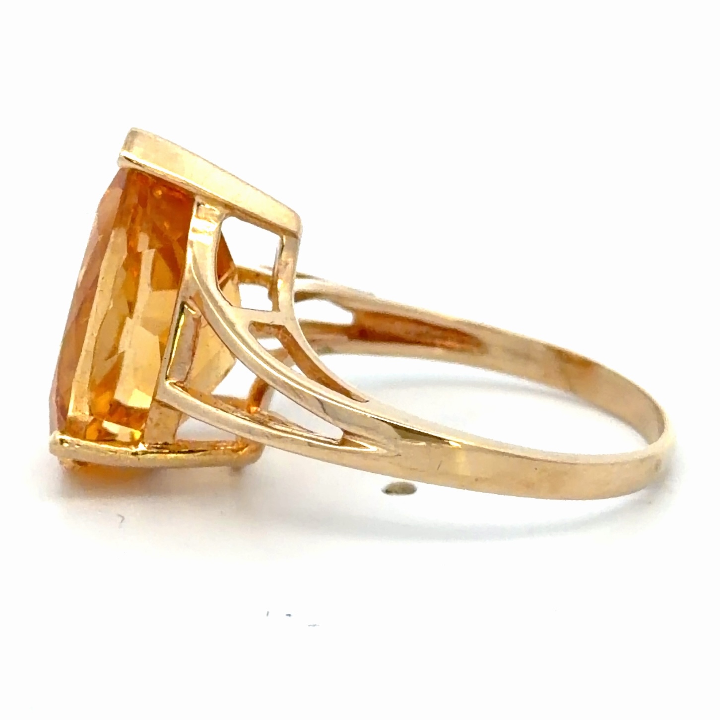 5.50ct Citrine 10K Gold Lady's Estate Ring 078199 - Image 2