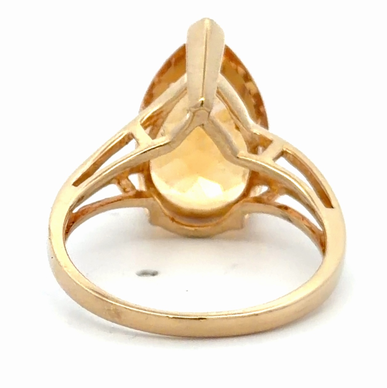 5.50ct Citrine 10K Gold Lady's Estate Ring 078199 - Image 3