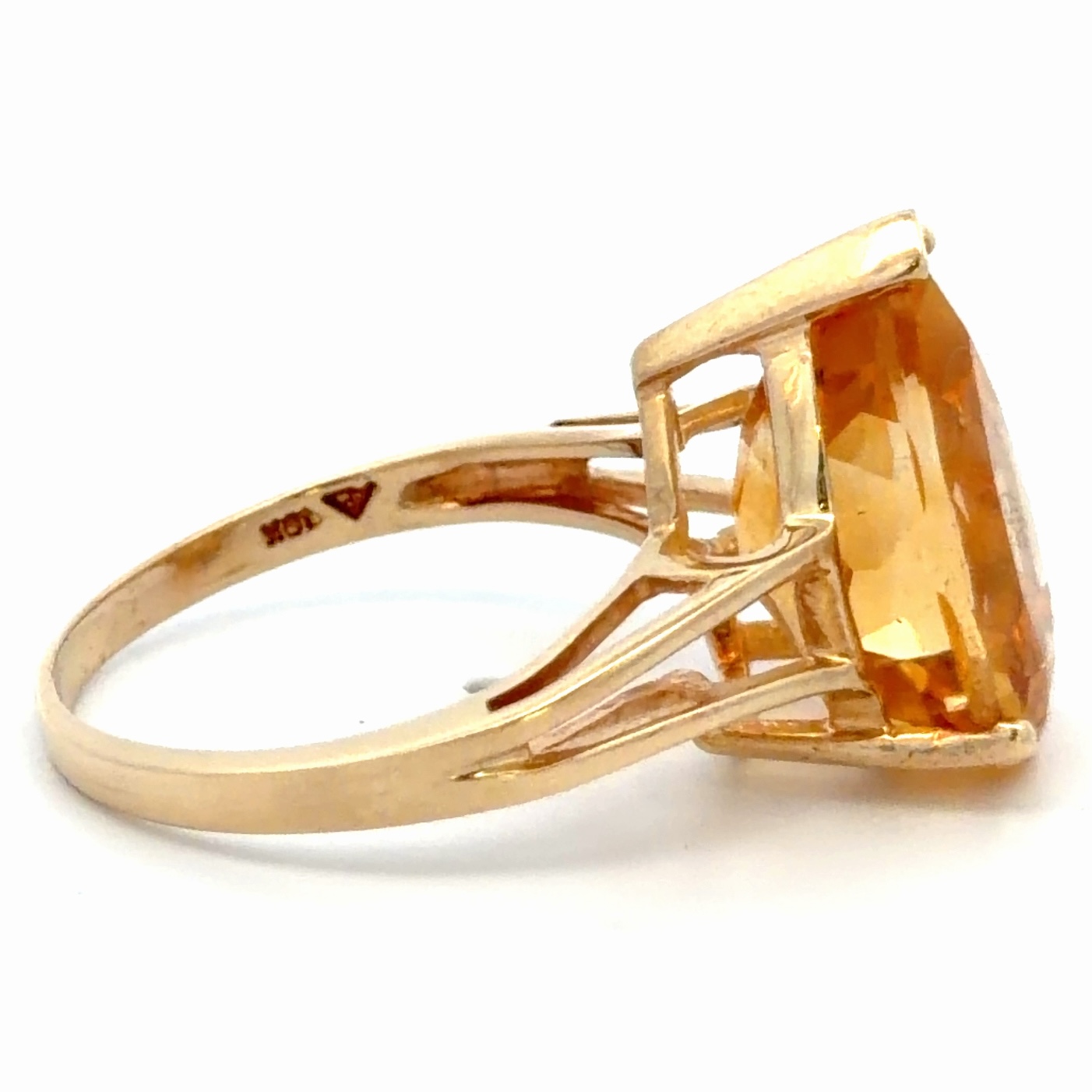 5.50ct Citrine 10K Gold Lady's Estate Ring 078199 - Image 4