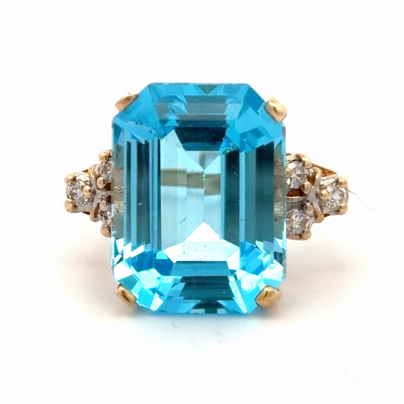 14ct Lady's Topaz Estate Ring 078245
