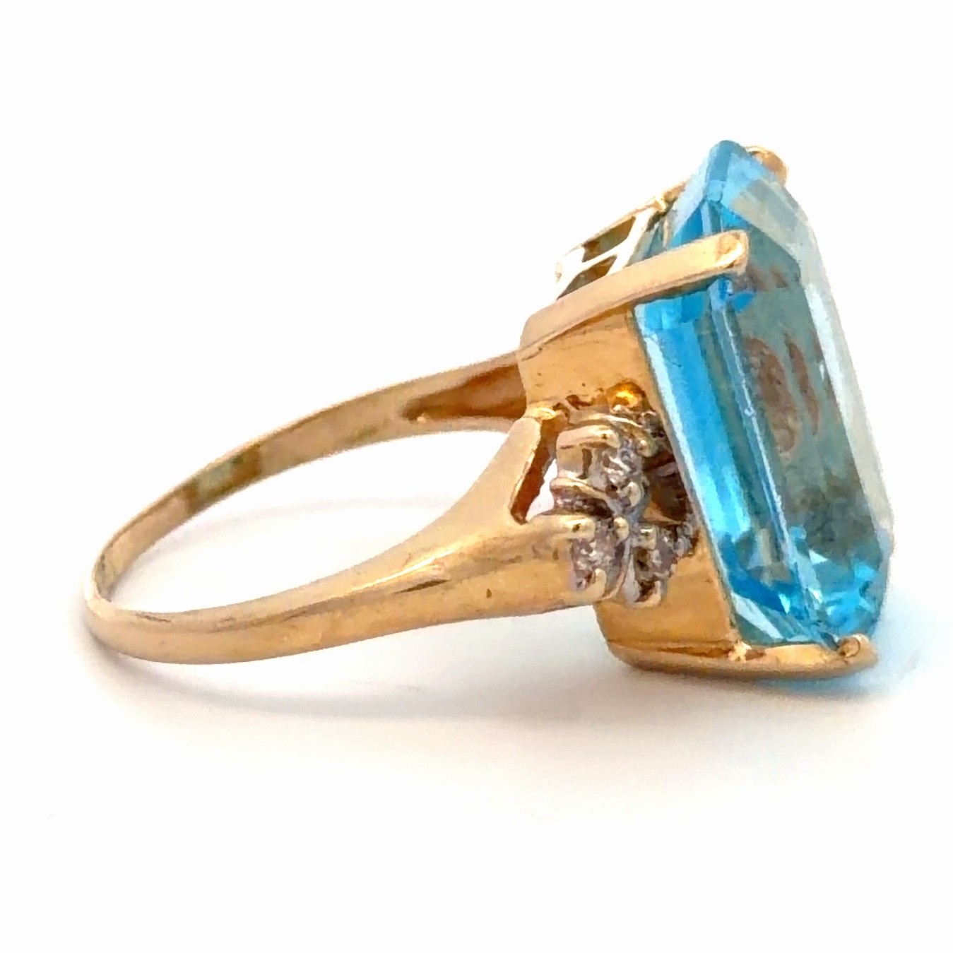 14ct Lady's Topaz Estate Ring 078245 - Image 4