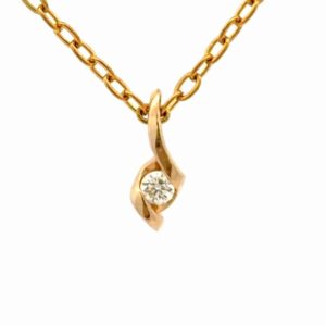 Tiny Diamond Lady's Estate Pendant 078295