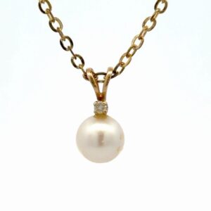 Single Pearl Lady's Estate Pendant 078306