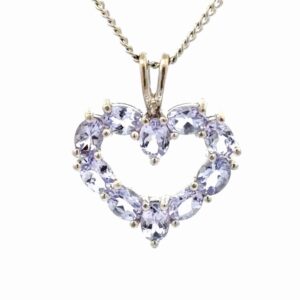 Tanzanite Heart Estate Pendant 078308
