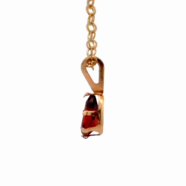 Single Garnet Lady's Estate Pendant 078316 - Image 2