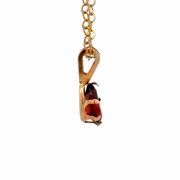 Single Garnet Lady's Estate Pendant 078316 - Image 4