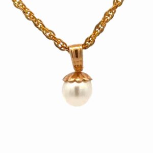 4.70mm Single Pearl Estate Pendant 078329