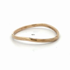Men's Bent 14K Gold Band 090146