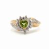 Lady's Heart Peridot Estate Ring 090655