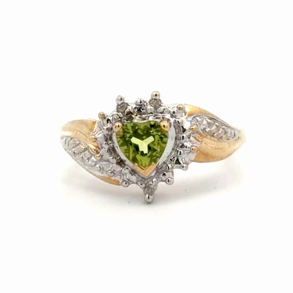 Lady's Heart Peridot Estate Ring 090655