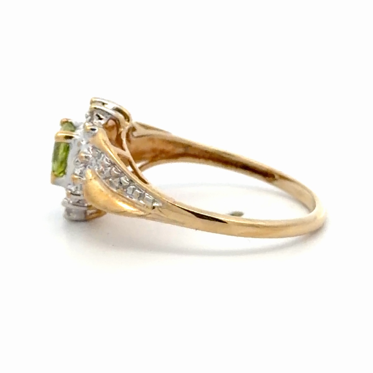 Lady's Heart Peridot Estate Ring 090655 - Image 2