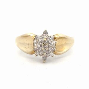Diamond Cluster Lady's Estate Ring 071402