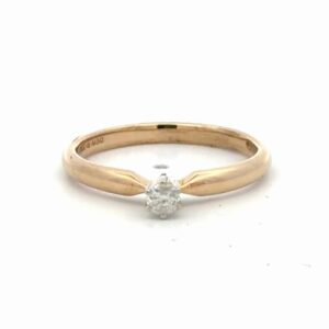 14K Solitare Diamond Lady's Ring 071549