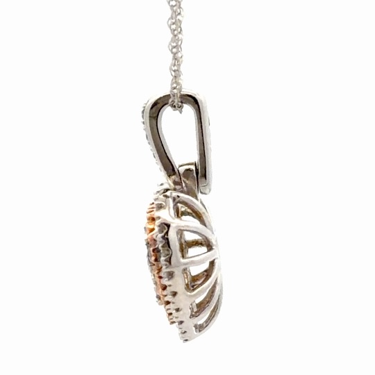 Lady's 2-Tone Heart Estate Pendant 073933 - Image 2