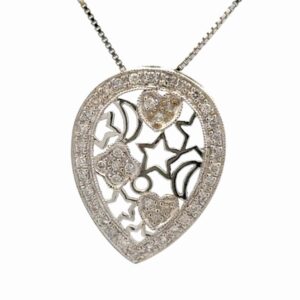 Heart, Moon, & Star Lady's Estate Pendant 073948