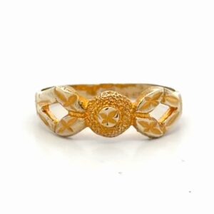 Diamond Cut Lady's Gold Estate Ring 075862