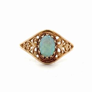 Opal & Gold Filigree Lady's Estate Ring 075877
