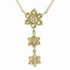 Lady's Peridot Flower Estate Pendant 075882