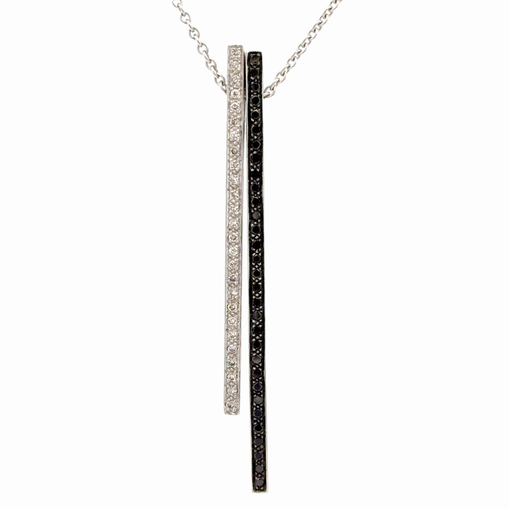 Black & White Diamond Estate Pendant 077188