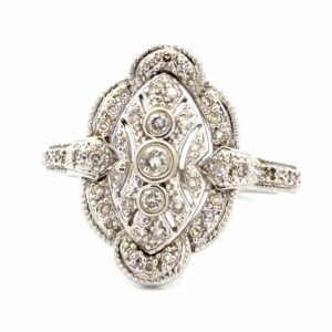 Lady's Edwardian Vintage Diamond Estate Ring 077191