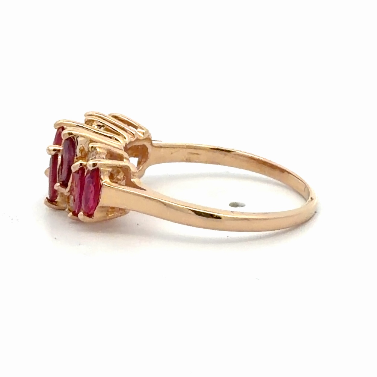 Lady's Diamond & Ruby Estate Ring 078176 - Image 2