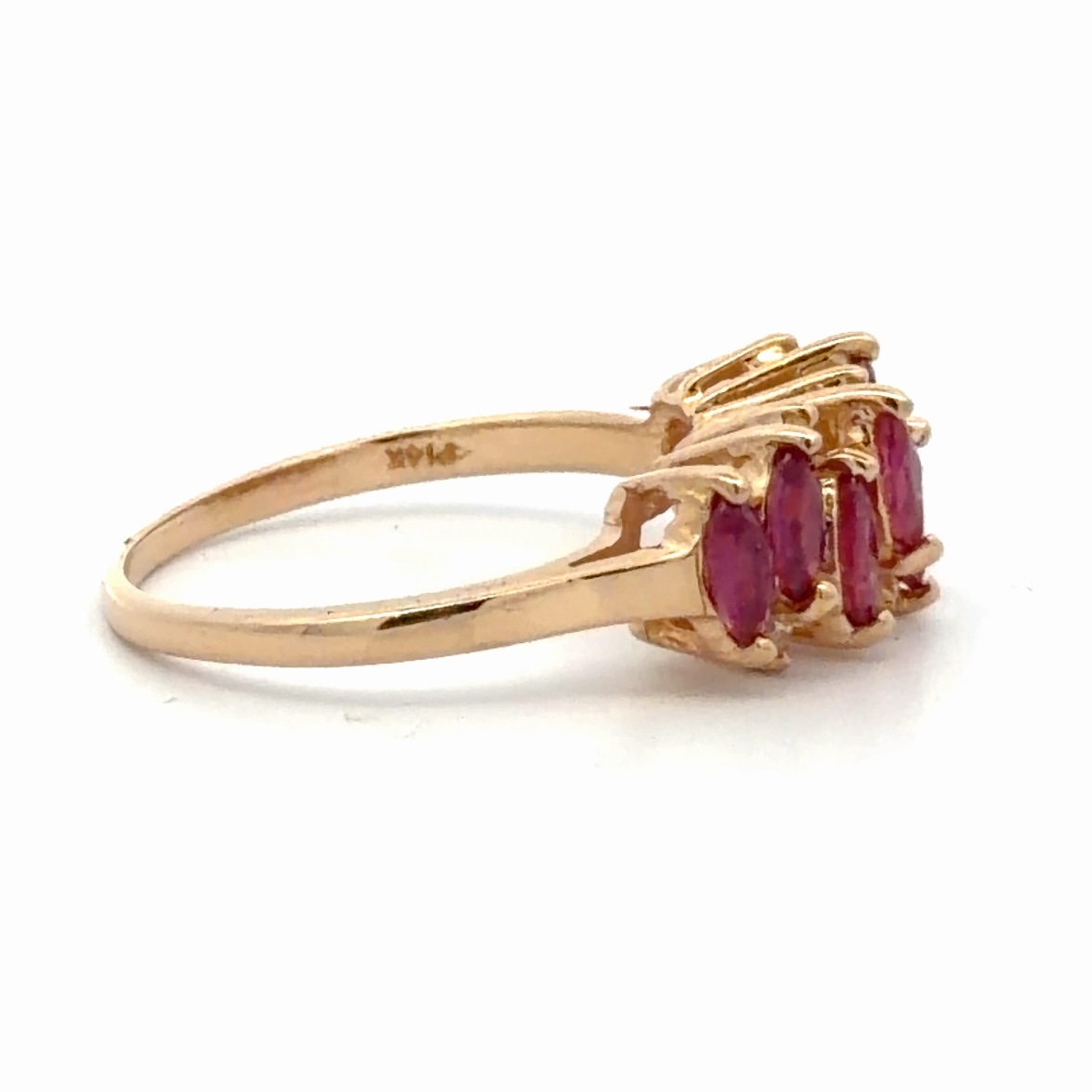 Lady's Diamond & Ruby Estate Ring 078176 - Image 4