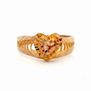 Lady's Gold Heart Estate Ring 078189