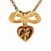 Heart & Bow Lady's Estate Pendant 090670