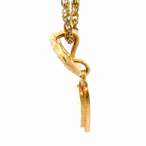Heart & Bow Lady's Estate Pendant 090670 - Image 2
