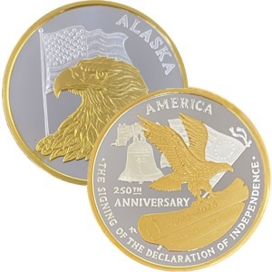 250th Anniversary With Eagle & American Flag Reverse