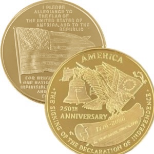 250th Anniversary With An American Flag & Pledge Reverse - Image 2