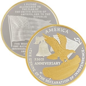 250th Anniversary With An American Flag & Pledge Reverse - Image 4