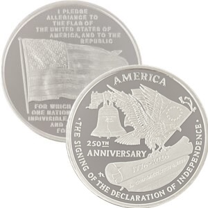 250th Anniversary With An American Flag & Pledge Reverse - Image 3