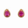Pink Sapphire Estate Earrings 076534