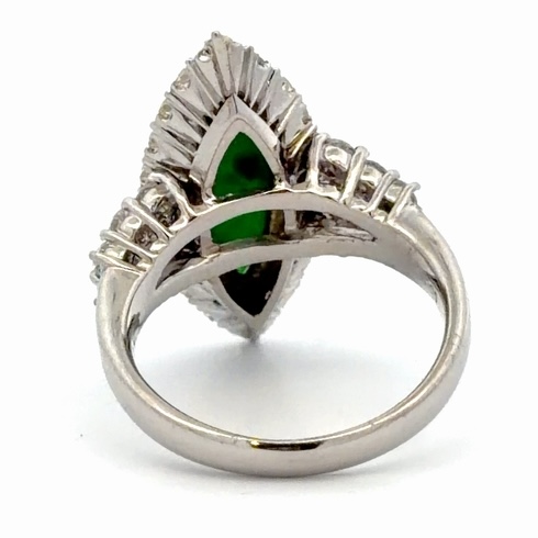 Jade & Diamond Lady's Estate Ring 077171 - Image 3
