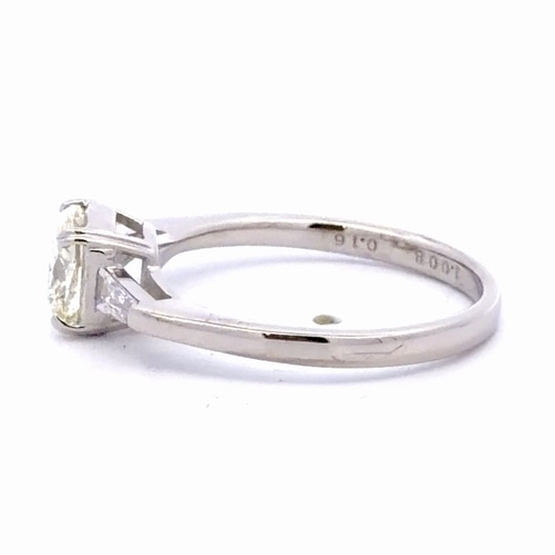 1ct Cushion Diamond Estate Ring 077174 - Image 2