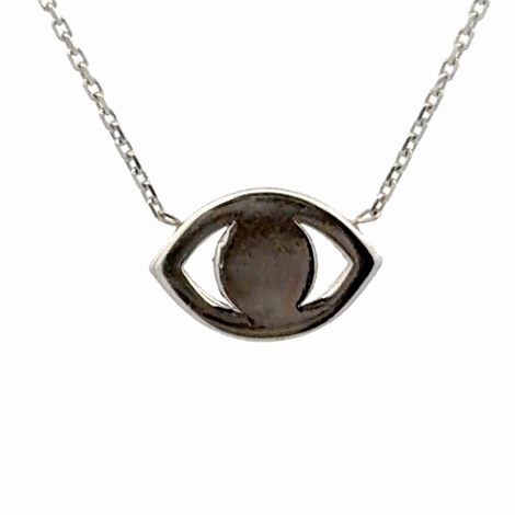 Sapphire & Diamond Eye Lady's Estate Pendant 077211 - Image 3